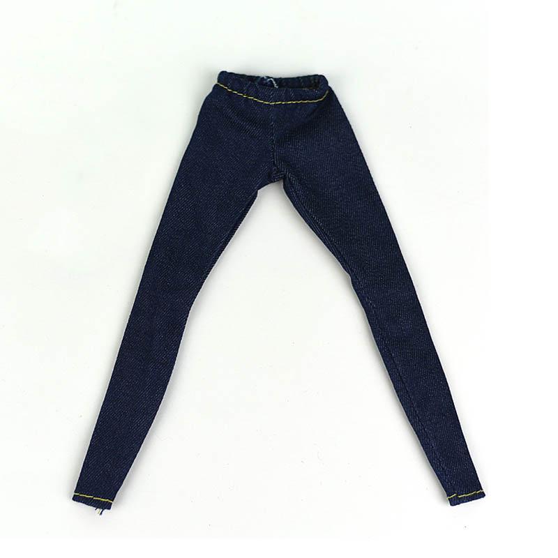 Elastic Jeans Bottom Trousers Pants For Barbie Doll Clothes Fashion Outfit Shorts For Blythe 1/6 BJD Dolls Accessories