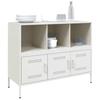 Sideboard White 100.5 x 39 x 79 cm Steel