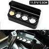 Black Plastic Pocket Car Euro Coin Case Money Container Organizer Stowing Tidying Auto Coin Holder Interior Storage Box Purse