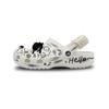 Classic Clog Happy Graffiti EVA Fashion Street Hip Hop Hole Shoes Unisex White