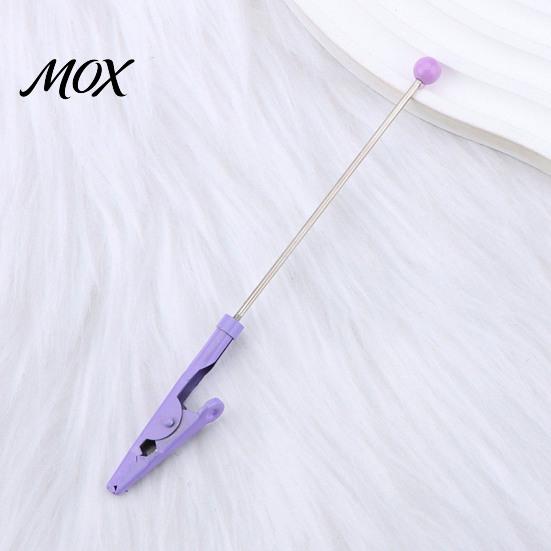 Beadable Business Card Clips Metal Clip, Long-Tailed Crocodile Clamp, Note Clip Memo Holder, Accessories DIY Photo for Office Home Desk, Party Favors