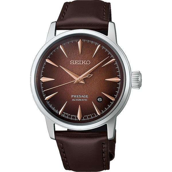 Мужские наручные часы Seiko Presage PRESAGE Cocktail Time с кожаным ремешком HCB003J