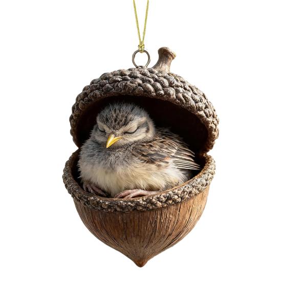 Лесные животные Желуди Украшения Акриловые Милые Рождественские елки Подвесные украшения Рустик