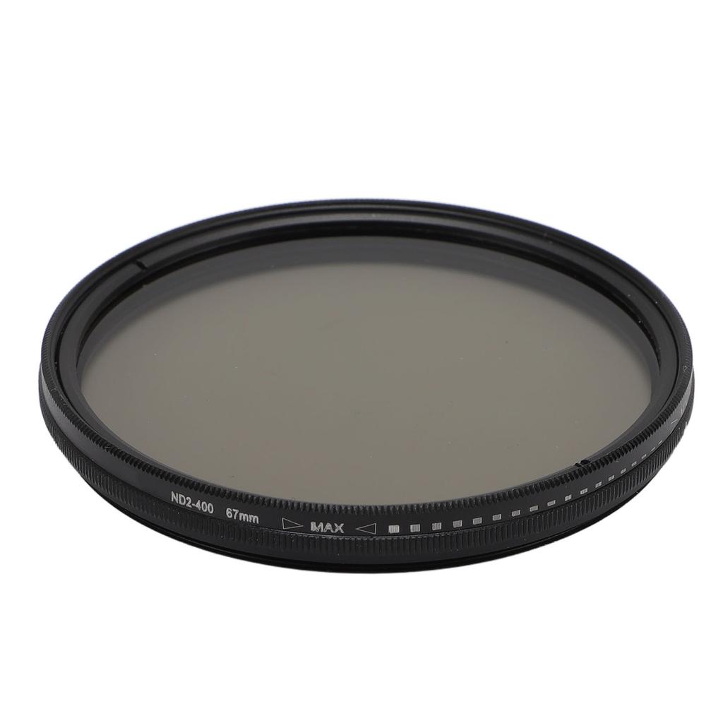 Variable ND2 ND400 ND Lens Filter for Camera Lens Adjustable Neutral Density Filter with Storage Case 67mm