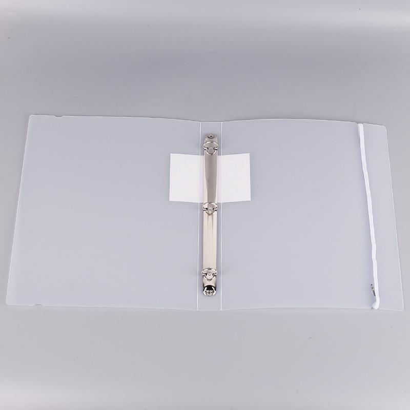 Clear 3-Ring Binder: Data Test Paper & Sheet Music Folder with Page-Turning Pockets