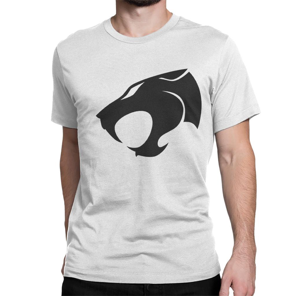 Logo Cartoon 80s Anime Lion Cool Men T Shirts Thundercats Funny Tees Short Sleeve Crew Neck TShirts Cotton 4XL 5XL Clothes
