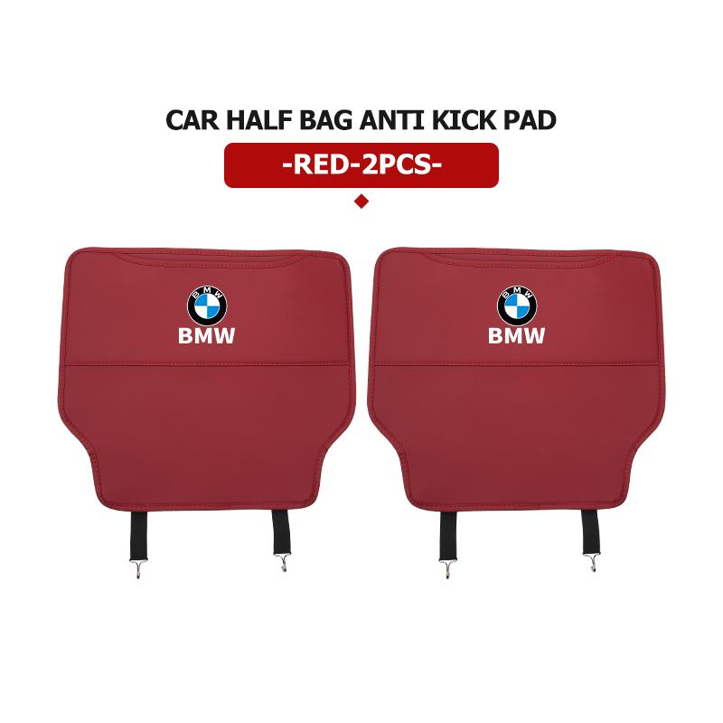 Leather Car Seat Back Protector Pad Anti Kick Mat Storage Pocket Interior Accessories For BMW X3 X5 M5 M3 E46 E90 E60 F10 E39 TE8