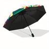 1pc Floral Mandala Automatic Open/Close Umbrella, Portable Folding umbrella for Everyday Use yy250826070