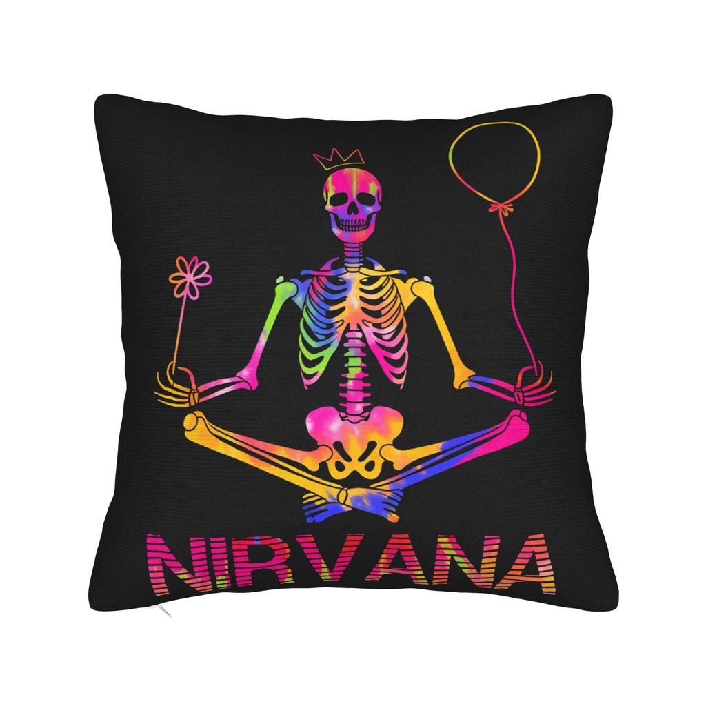 Band Nirvanaed Pillowcases Vintage Pillow Case For Living Room Bed Chair Square Pillow Cover