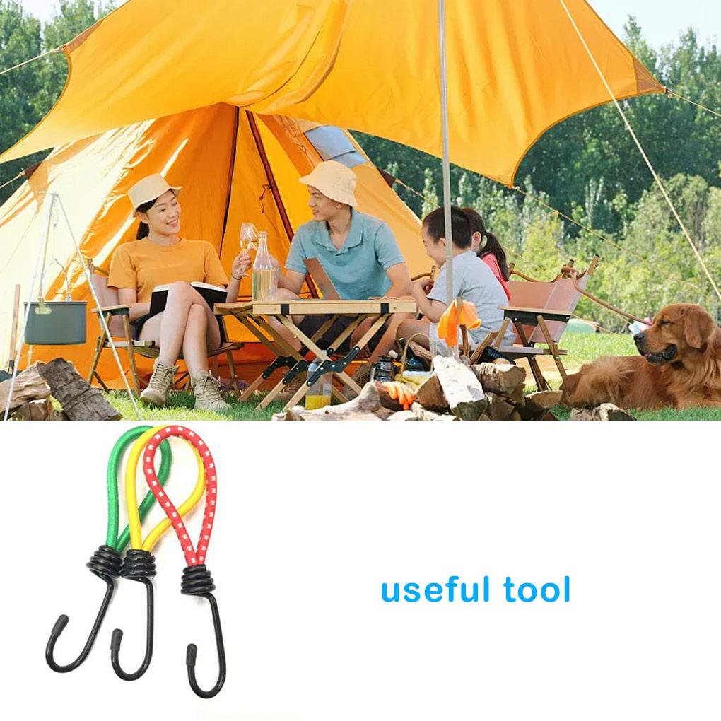 2pcs Tent Elastic Rope Stretch Ropes Tent Accessories Strong Bearing Capacity