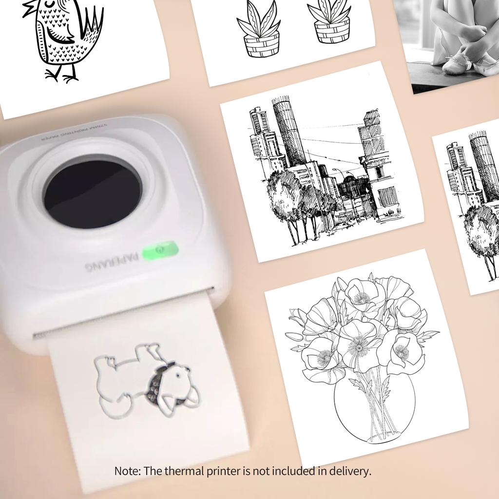 SelfAdhesive Direct Thermal Paper White Printable Sticker Paper BPAFree