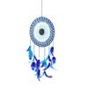 Dream Catcher Hand-woven Craft Blue Feather Dreamcatcher Bedroom Wall Hanging Living Room Decoration