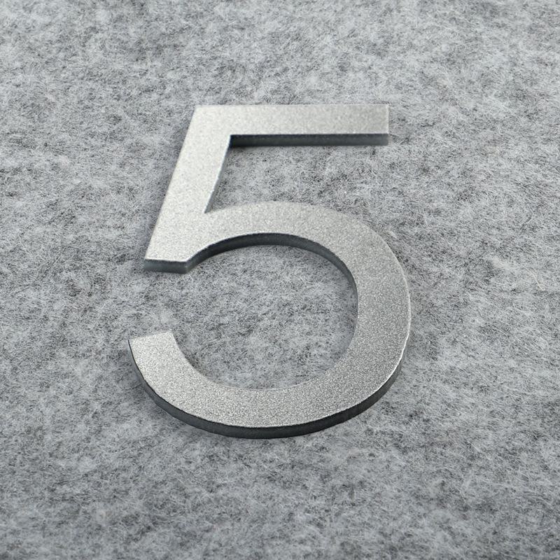 Матовая бронза золото 3D акриловые буквы номер дома настенные наклейки