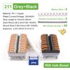 Din Rail Type VariousTerminal Block 211 Electrical Universal Quick Wire Connector Conductor Connection With Number strip Set