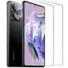 2 Tempered Glass Screen Protectors and 2 Rear Camera Lenses for Xiaomi Redmi Note 12 Pro+ 5G