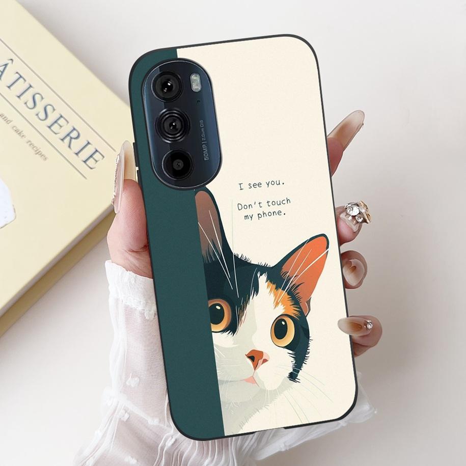 Чехол для Motorola Edge 30 Pro XT2201-1 Чехол Милый Панда Бантик Силиконовый Ударопрочный Чехол Для Moto Edge Plus 2022 Edge30 Funda