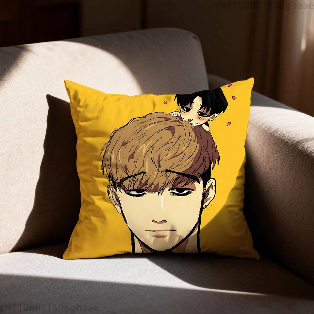Подушка с принтом Killing Stalking, чехол на подушку для гостиной, дивана, спальни, декорация для дома