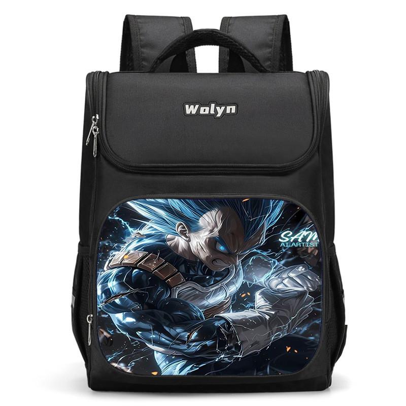 Spacious Dragon Ball Backpack For Kids Lightweight Oxford Cloth School Bag