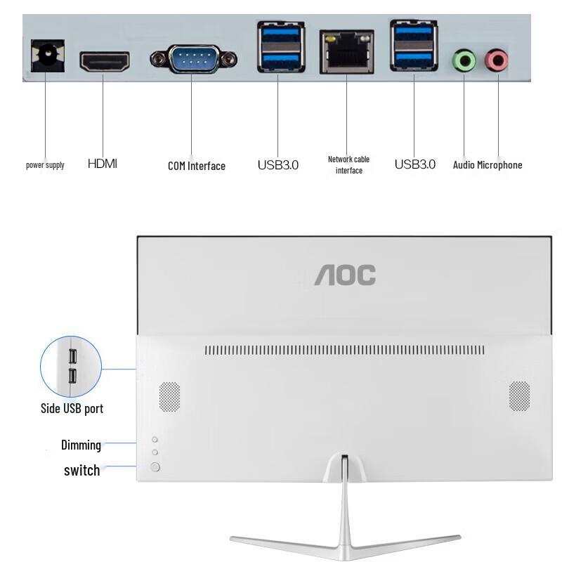 AOC 23.8-inch All-in-One Business Desktop PC (CN version)
