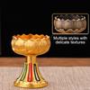 1 шт. Подсвечник для медитации, прочный, буддийские принадлежности, настольное украшение, масляная лампа, подсвечник для лампы из сплава и масла гхи, для гостиной