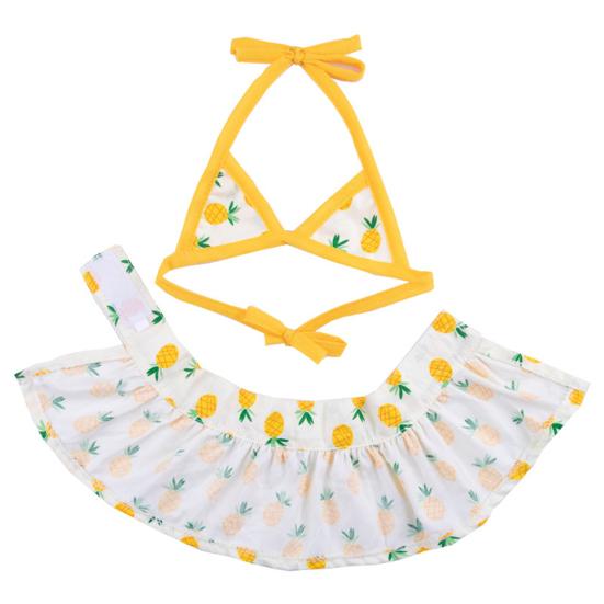 1 комплект, застежка для купальника для домашних животных, удобная прозрачная печать, летнее бикини для домашних животных, пляжный купальник для домашних животных, пляжная вечеринка