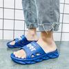 Тапочки мужские новые летние верхняя одежда с толстым дном повседневные односложные нескользящие пляжные сандалии для улицы