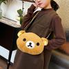 Мультяшная милая плюшевая сумка-мессенджер в виде медведя, сумка с плюшевой куклой в форме сердца, универсальная мультяшная сумка-тоут, ручная сумка
