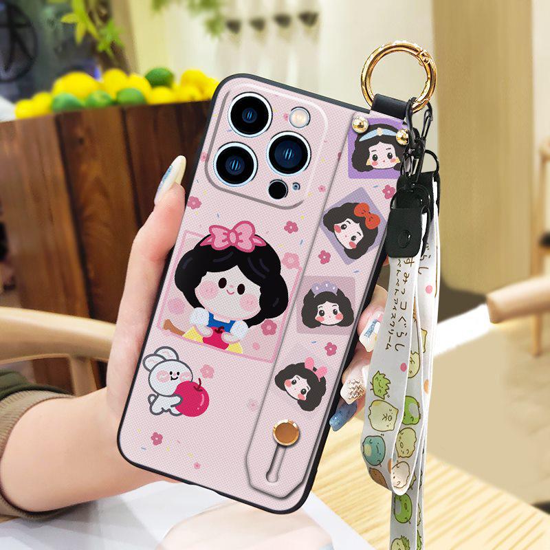 Мультяшный браслет для iPhone и Samsung и мягкий чехол-шнурок для Huawei Oppo