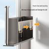 Nail-Free Refrigerator Storage Rack with Paper Towel and Wrap Holder