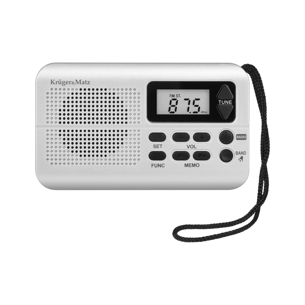 KrugerMatz portable FM AM JACK battery-powered radio