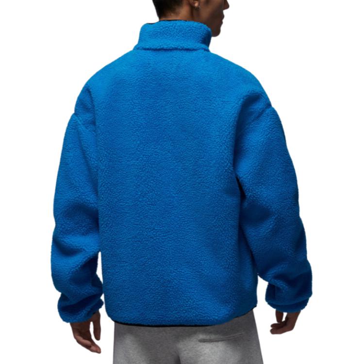 Nike Стойка воротник Спортивная куртка на молнии с длинным рукавом из искусственной овчины Мужская куртка HV0779-406