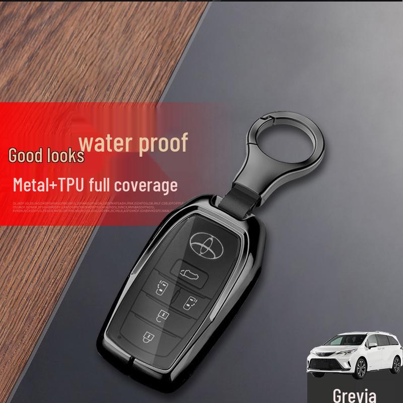 Металлический защитный чехол для 5-кнопочного брелока Toyota Sienna для мужчин