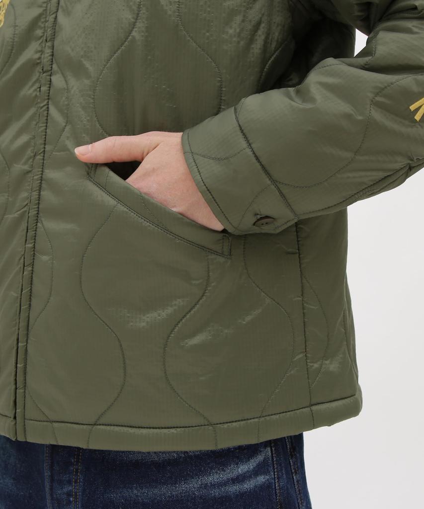 AVIREX Quilt Jacket Flying Ace Peanuts Men L 401 Sage 783-5252045