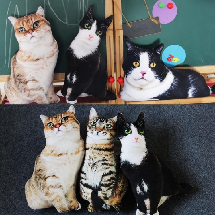 Симуляция 3D Кошка Косплей Подушка Подушка Привлекательный Милый Рисунок Гибкая