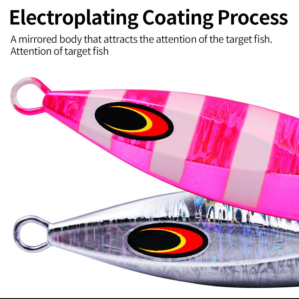 Глубокая морская железная пластина, свинцовая приманка для рыбы, металлическая приманка, медленно трясущаяся железная пластина, имитация приманки для рыбы, поддельная приманка