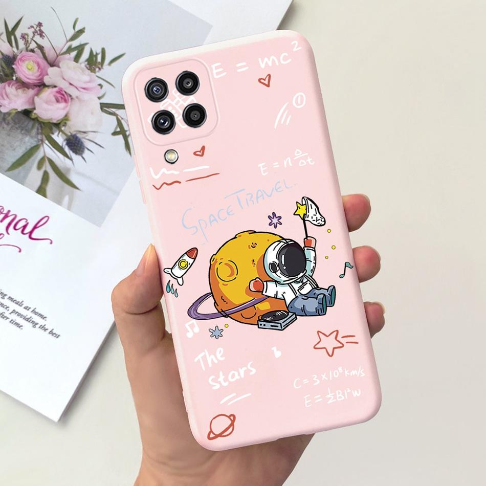 Чехол для телефона Samsung Galaxy M22 Samsung M22 F22 SM-M225F E225F Милый Мультяшный Кот Конфетный Цвет Мягкий Силикон Задняя Крышка Телефона