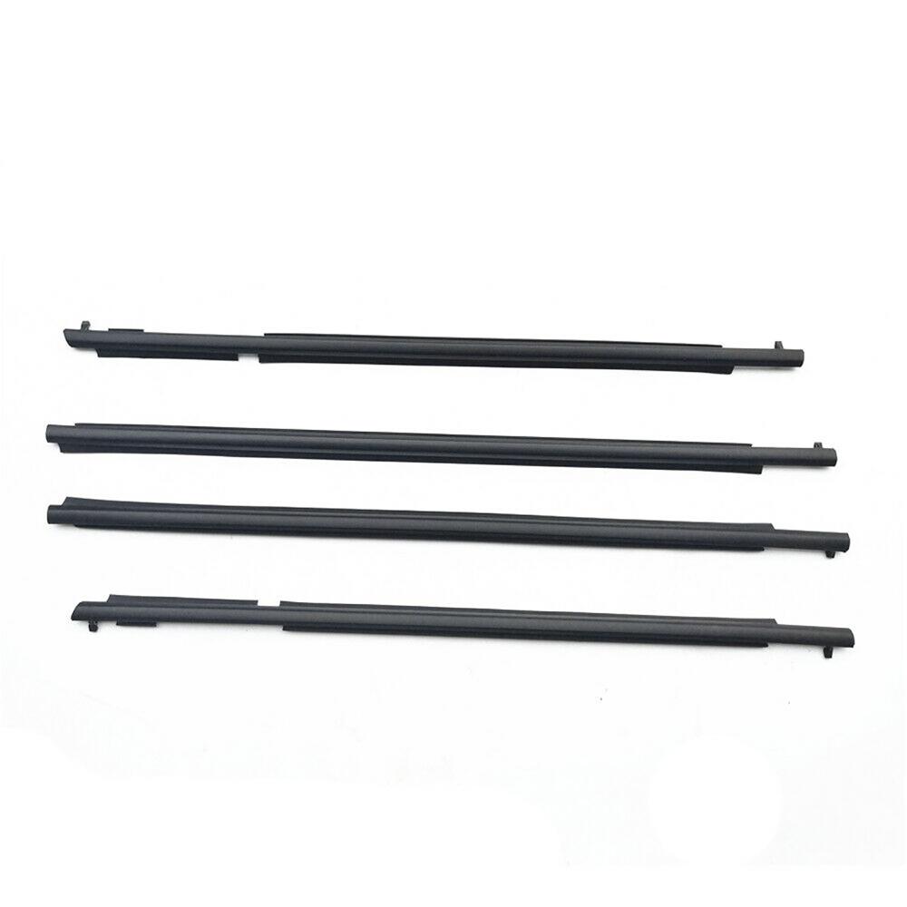 4 шт. Уплотнители окон для Toyota Land Cruiser Prado LJ150 2010-2020 Боковые двери Черная молдинг-накладка Уплотнительные резинки внешнего стекла