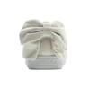 Кеды из замши с бантом Повседневные Board Shoes Кремово-белые Женские 367353-04