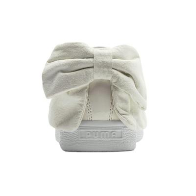 Кеды из замши с бантом Повседневные Board Shoes Кремово-белые Женские 367353-04