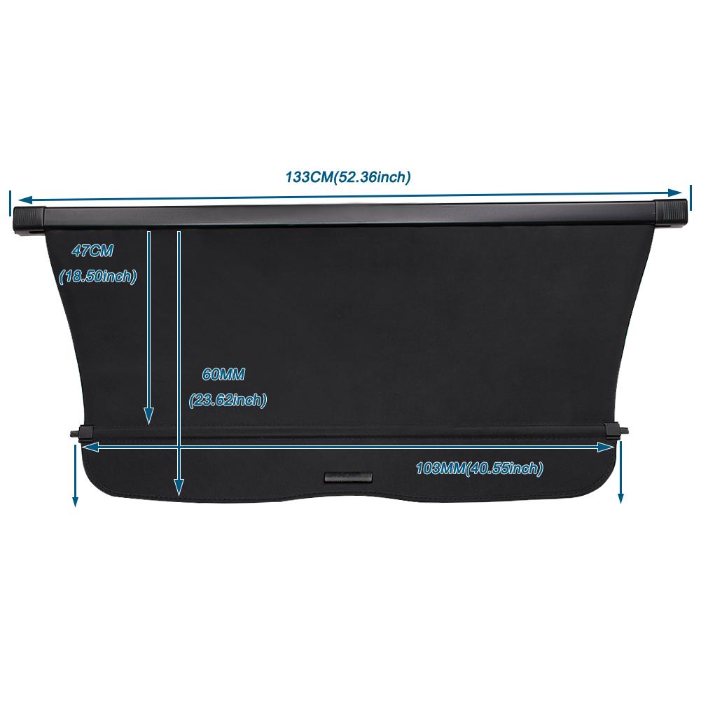 Крышка багажника автомобиля Cargo Shield Cover для Honda CRV 2023 US Version Багажник Шторка Выдвижная Черный Холст