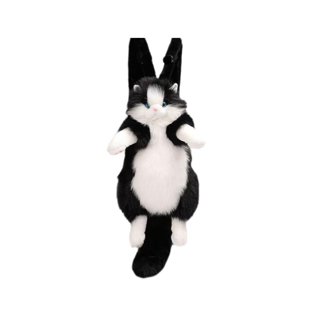 Милый имитация кошки дизайнерский рюкзак женский каваи мягкий плюшевый модный рюкзак-сумка для женщины школьная сумка подарок на фестиваль для девочек