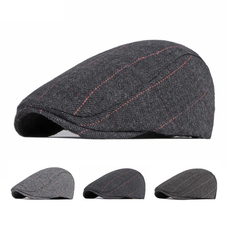 Осенне-зимние береты с рисунком «елочка», мужские береты в британском стиле ретро с утиным языком, Гэтсби, шляпы художников, плоская шляпа, шляпа водителя, шляпа плюща, Gorro Hombre Boina