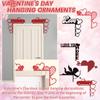 Valentine's Day Door Corner Decoration Wooden Crafts Door Top Corner Door Frame Decoration Gift