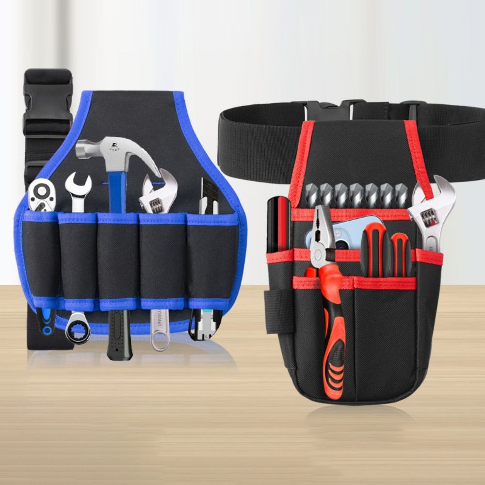 Wear-resistant Tool Waist Pack Multi-pocket Tools Storage Bag Durable Hardware Tools Pouch  Install