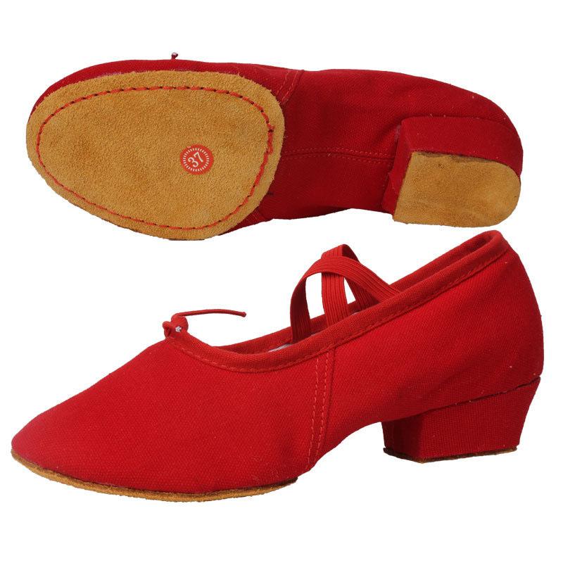 Женщины Танцы Румба Вальс Выпускной Бальный зал Латиноамериканские танцы Балет Танцы Одиночные Танцы Обувь Для Девочек Балетки