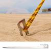 6Pcs 22/28CM Camping Tent Stake Heavy Duty Stainless Steel Outdoor Canopy Windproof Ground Spike