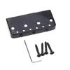 Wilkinson WTBS Short Brass Compensated Telecaster Bridge for Humbucker or Vintage Electric Black 3-Saddle Tele-Style Guitars,