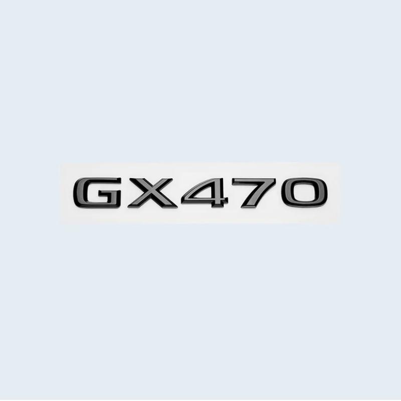 3D Trunk Emblem Badge Sticker for Lexus GX400 GX460 GX470 Letters Rear Logo ABS Chrome Silver/Glossy Black