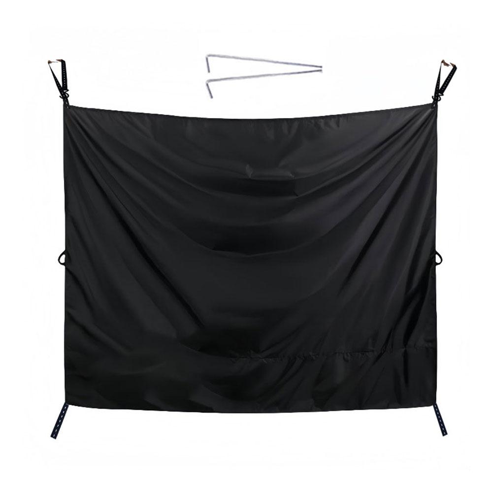 Camper Tailgate Protector with Hooks for Outdoor Shower Curtain
