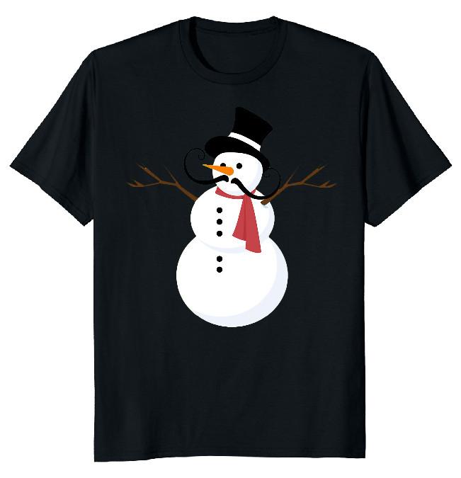 NEW LIMITED Snowman Carrot Christmas Classic Novelty Tee